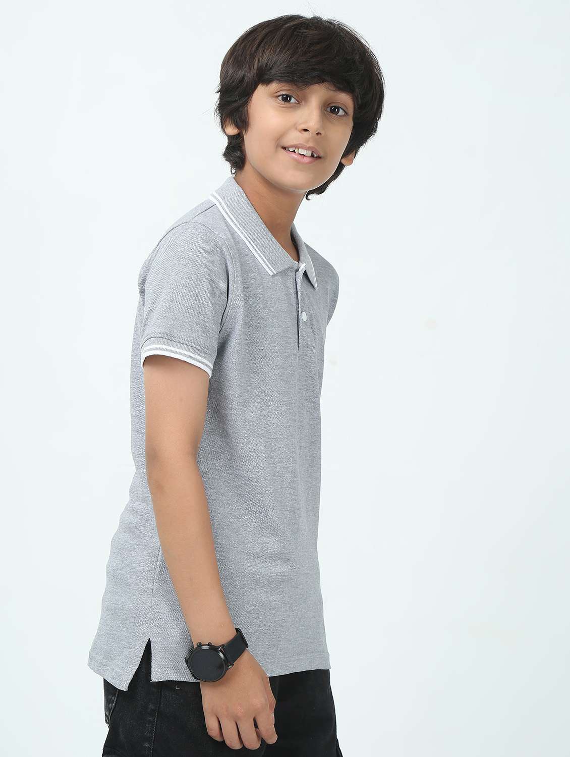 boys solid short sleeve polo t-shirt - 21944779 - Standard Image - 3