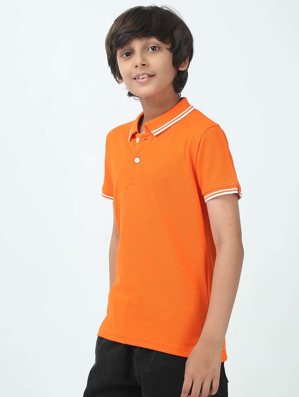 boys solid short sleeve polo t-shirt - 21944780 -  Standard Image - 3