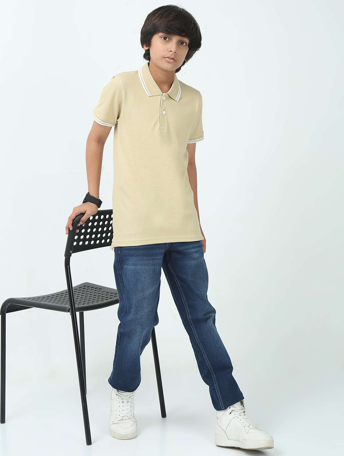 boys solid short sleeve polo t-shirt - 21944781 -  Standard Image - 5