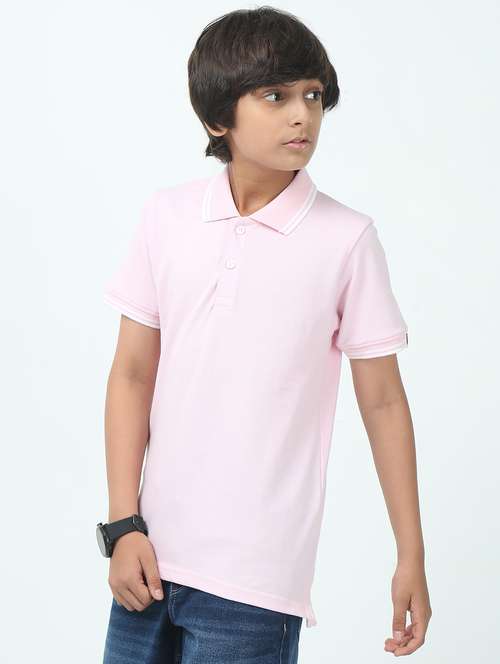 boys solid short sleeve polo t-shirt - 21944782 -  Standard Image - 0