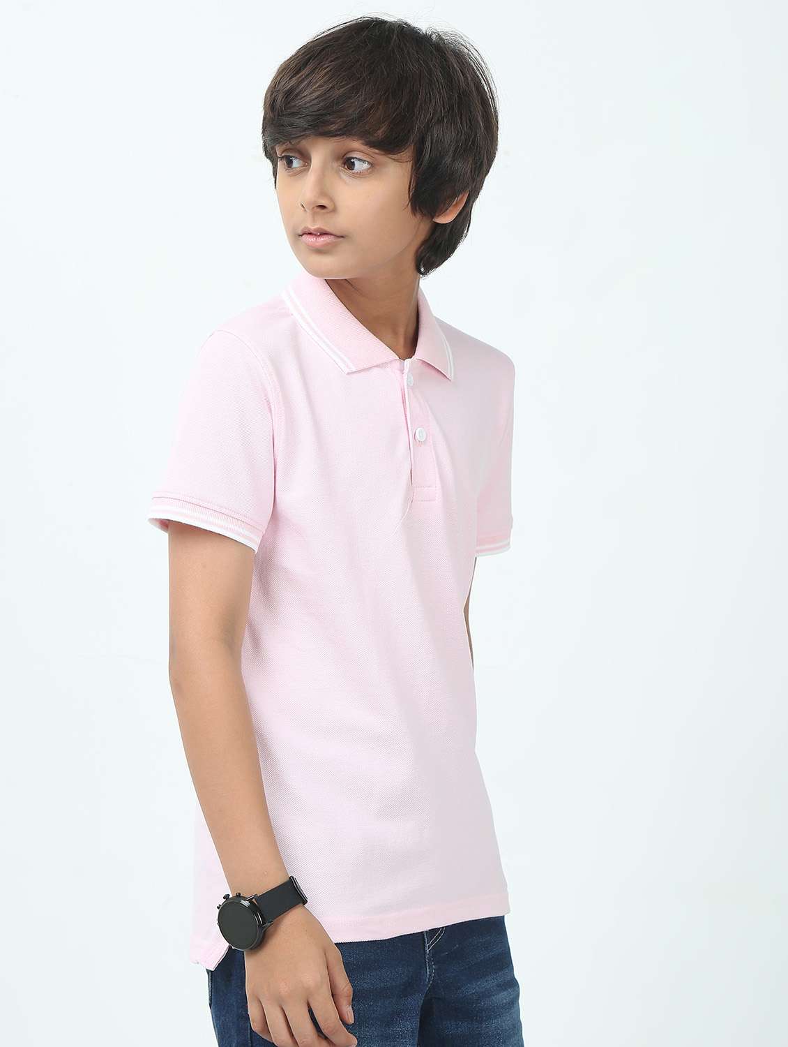 boys solid short sleeve polo t-shirt - 21944782 -  Standard Image - 3