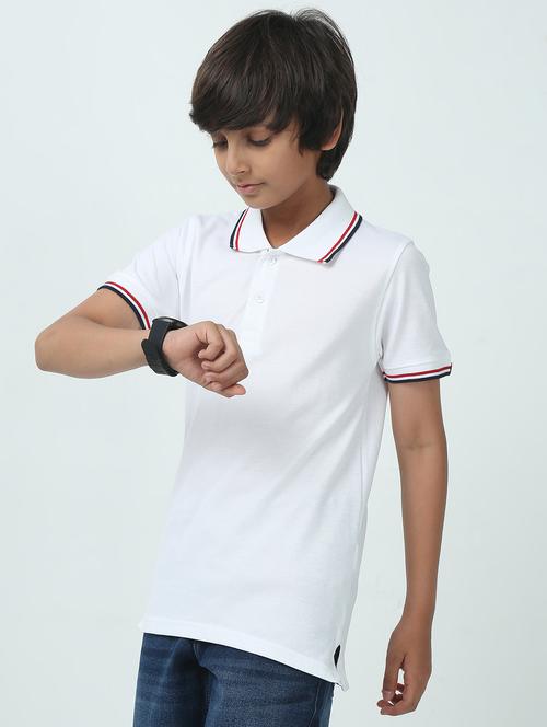 boys solid short sleeve polo t-shirt - 21944785 - Standard Image - 0