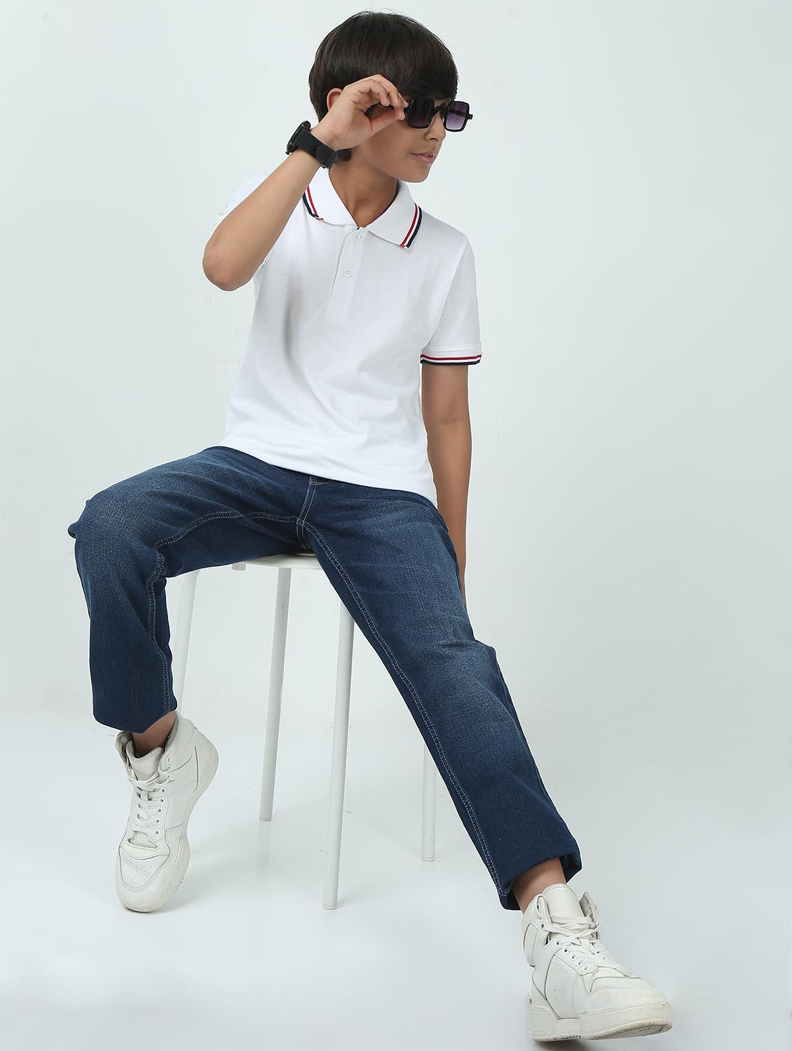 boys solid short sleeve polo t-shirt - 21944785 - Standard Image - 5