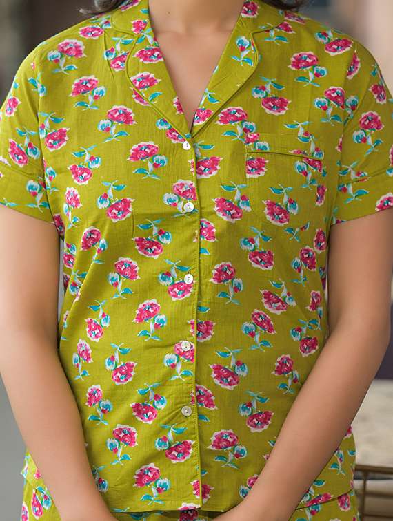 women floral print nightwear short set - 21944809 - Standard Image - 5