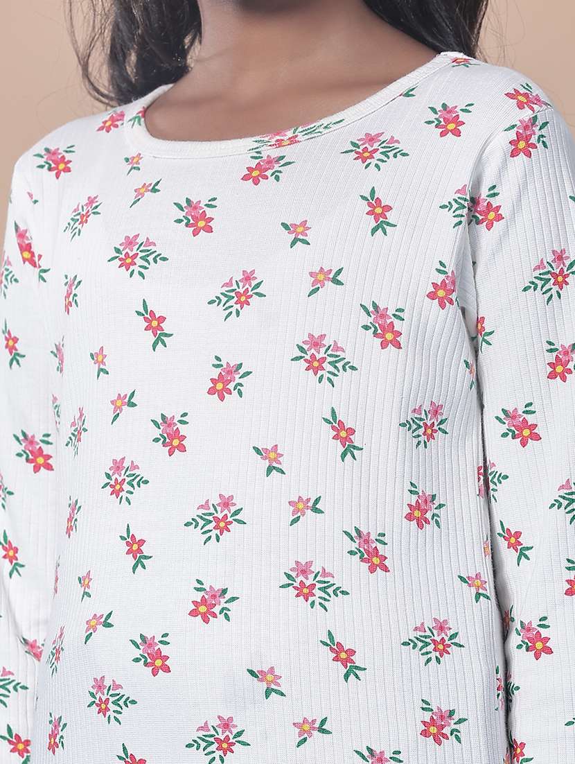girls floral print long sleeve tee - 21944901 -  Standard Image - 5