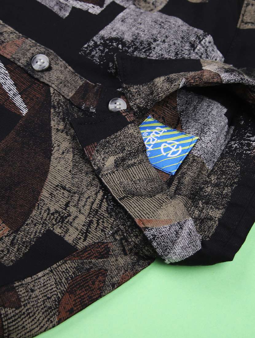 boys printed collared long sleeve shirt - 21944912 -  Standard Image - 3