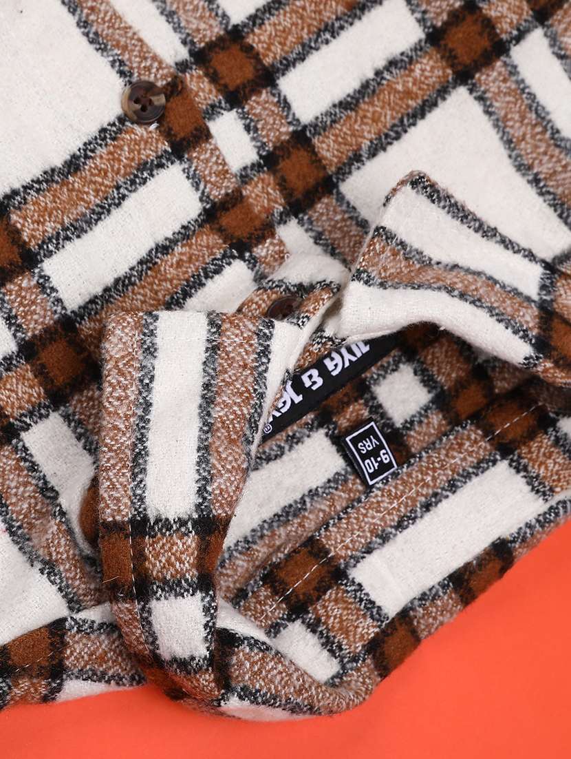 boys checkered long sleeve casual shirt - 21944936 -  Standard Image - 3