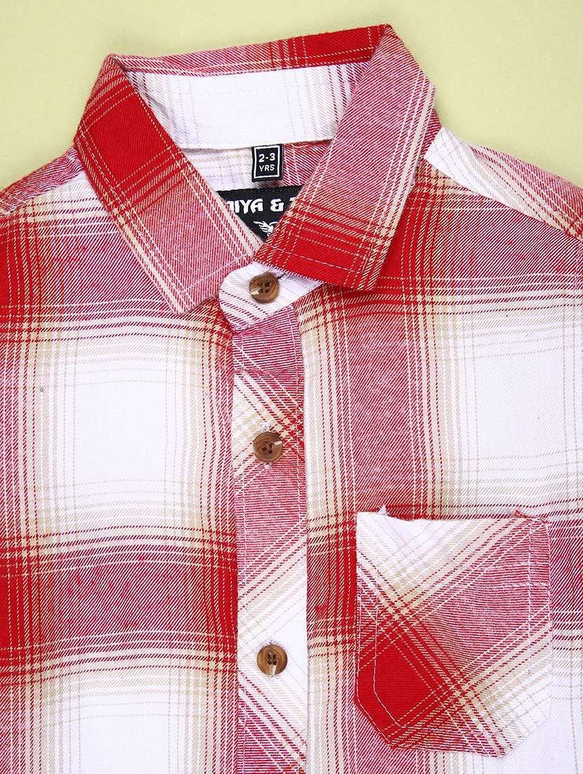 boys checkered long sleeve casual shirt - 21944952 -  Standard Image - 3