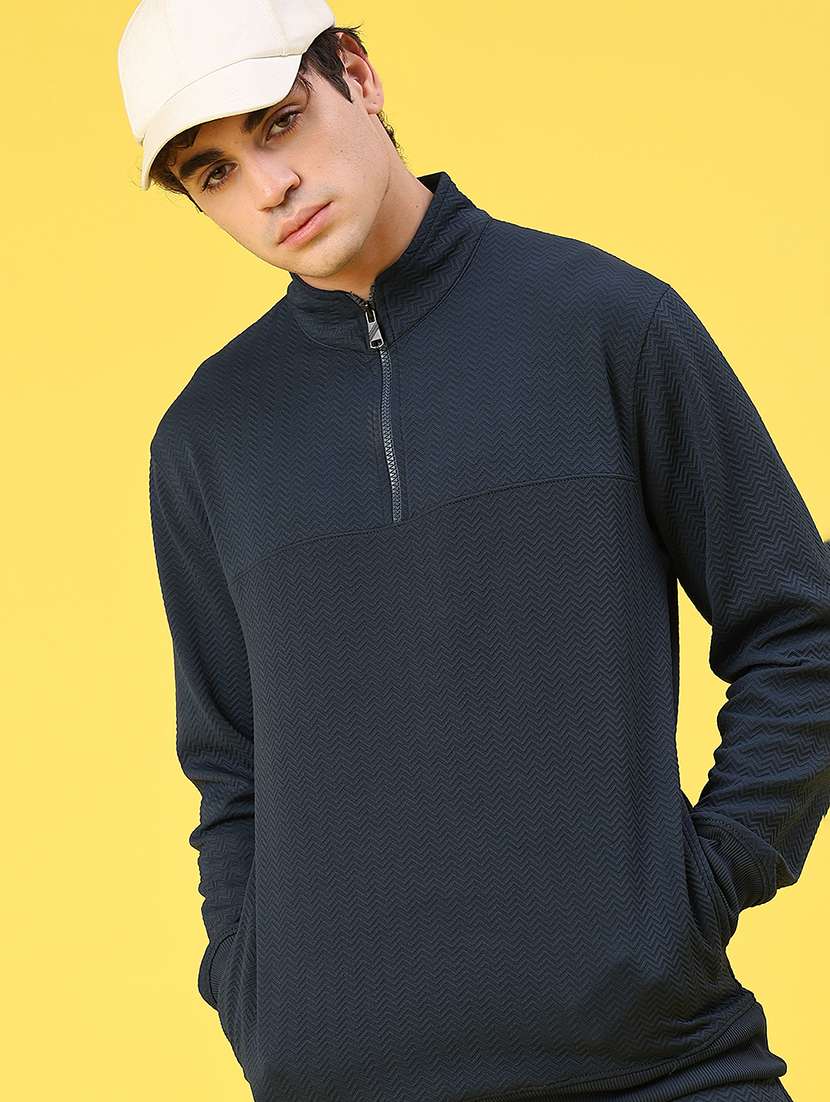 men solid long sleeve full length track suit - 21944995 -  Standard Image - 3