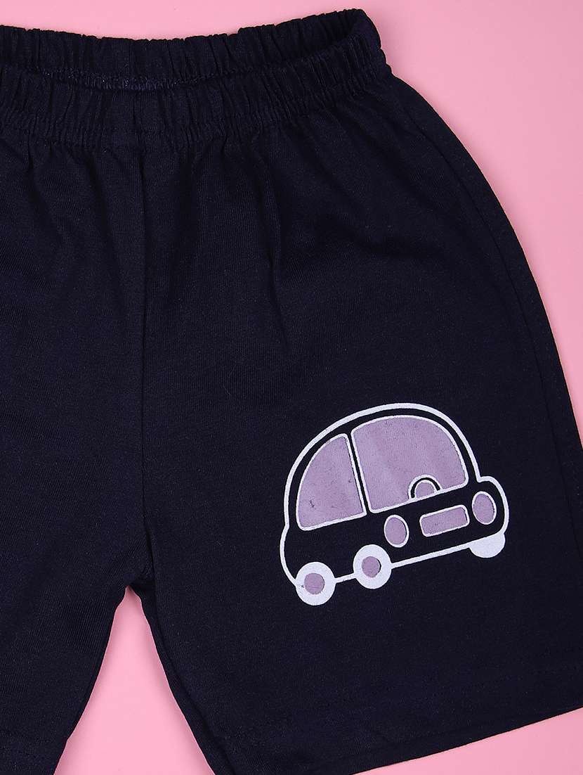 boys printed t-shirt & shorts twin set - 21946191 -  Standard Image - 3