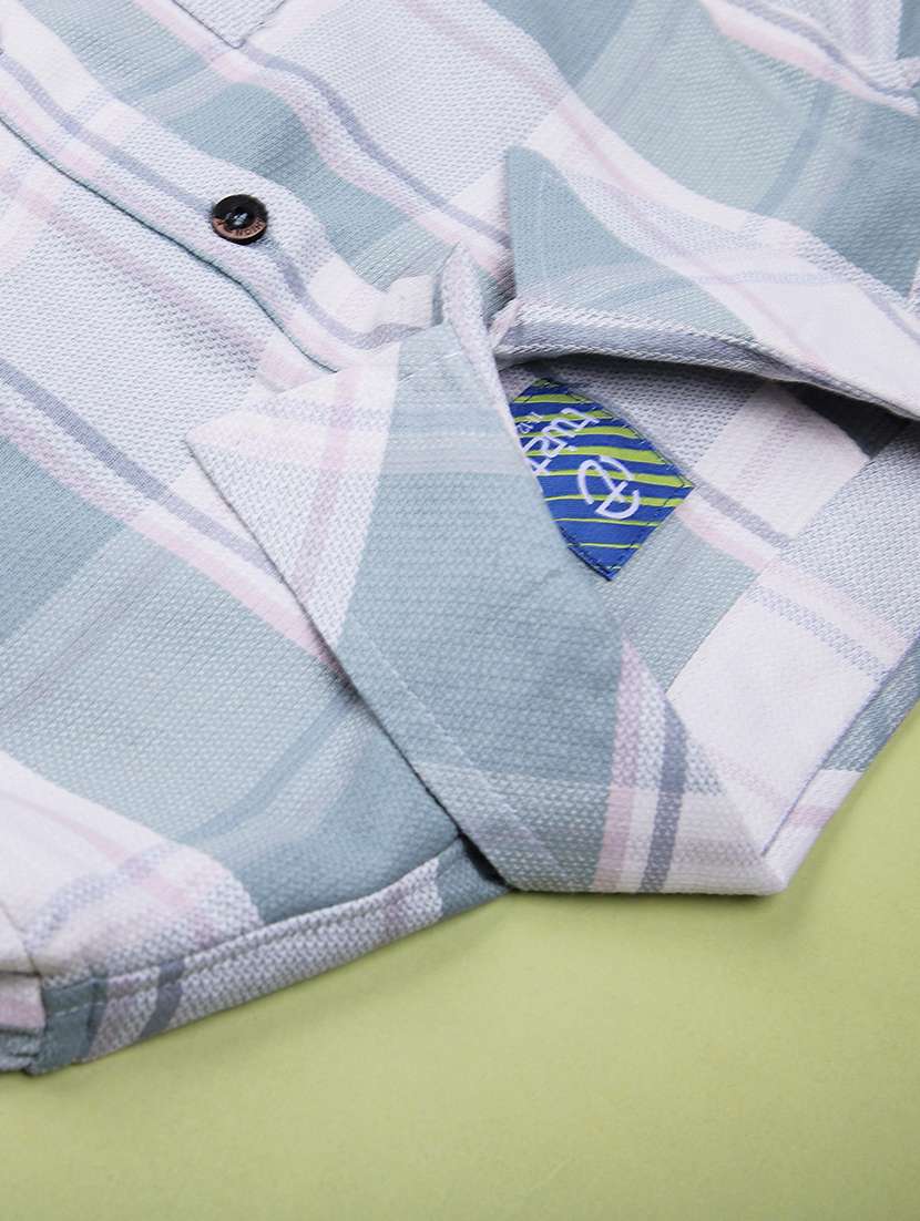 boys checkered long sleeve casual shirt - 21946245 -  Standard Image - 3