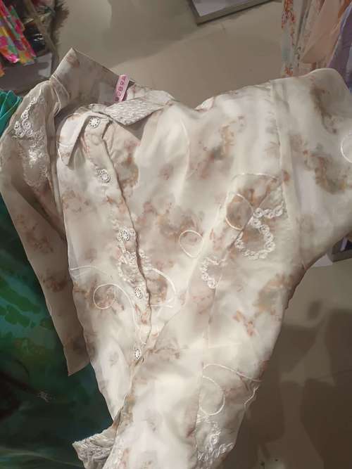 light green polyester top - 21946282 - Standard Image - 0