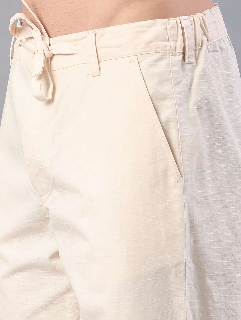 men solid mid rise chinos casual trouser - 21946314 -  Standard Image - 5