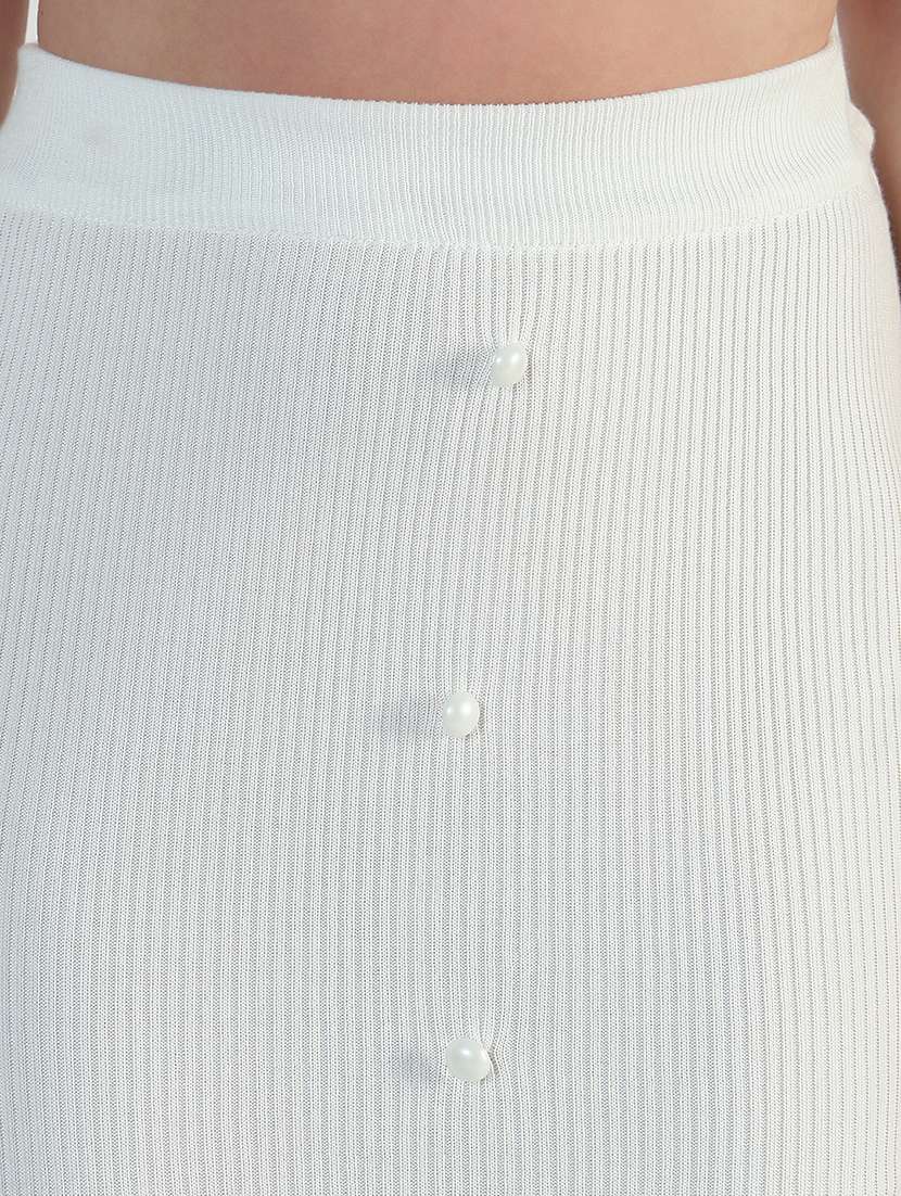 women solid top and skirt co-ord set - 21946339 -  Standard Image - 5