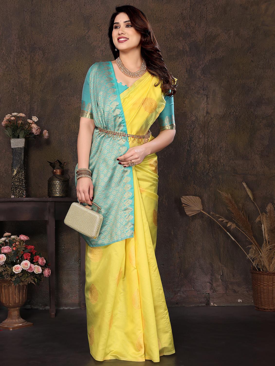 women self design banarasi saree with blouse - 21946728 - Standard Image - 5