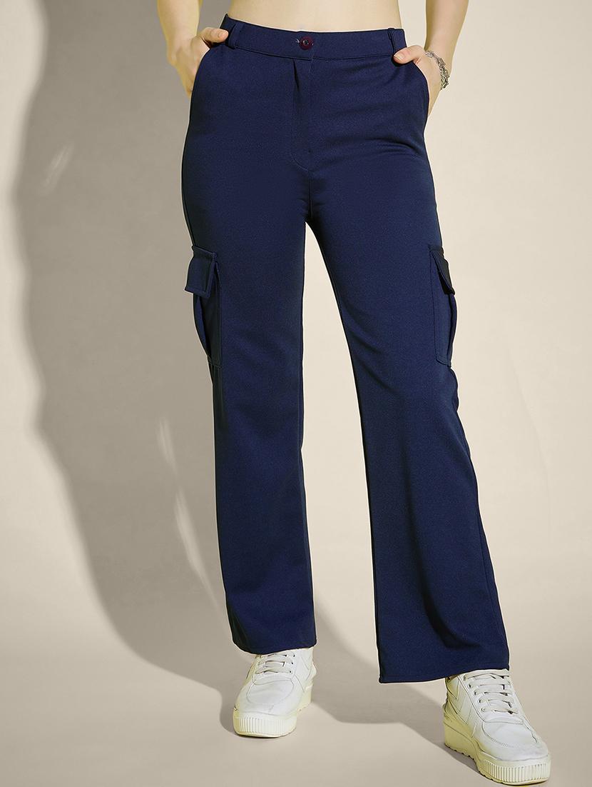 women pack of 2 solid mid rise cargo - 21946770 - Standard Image - 3