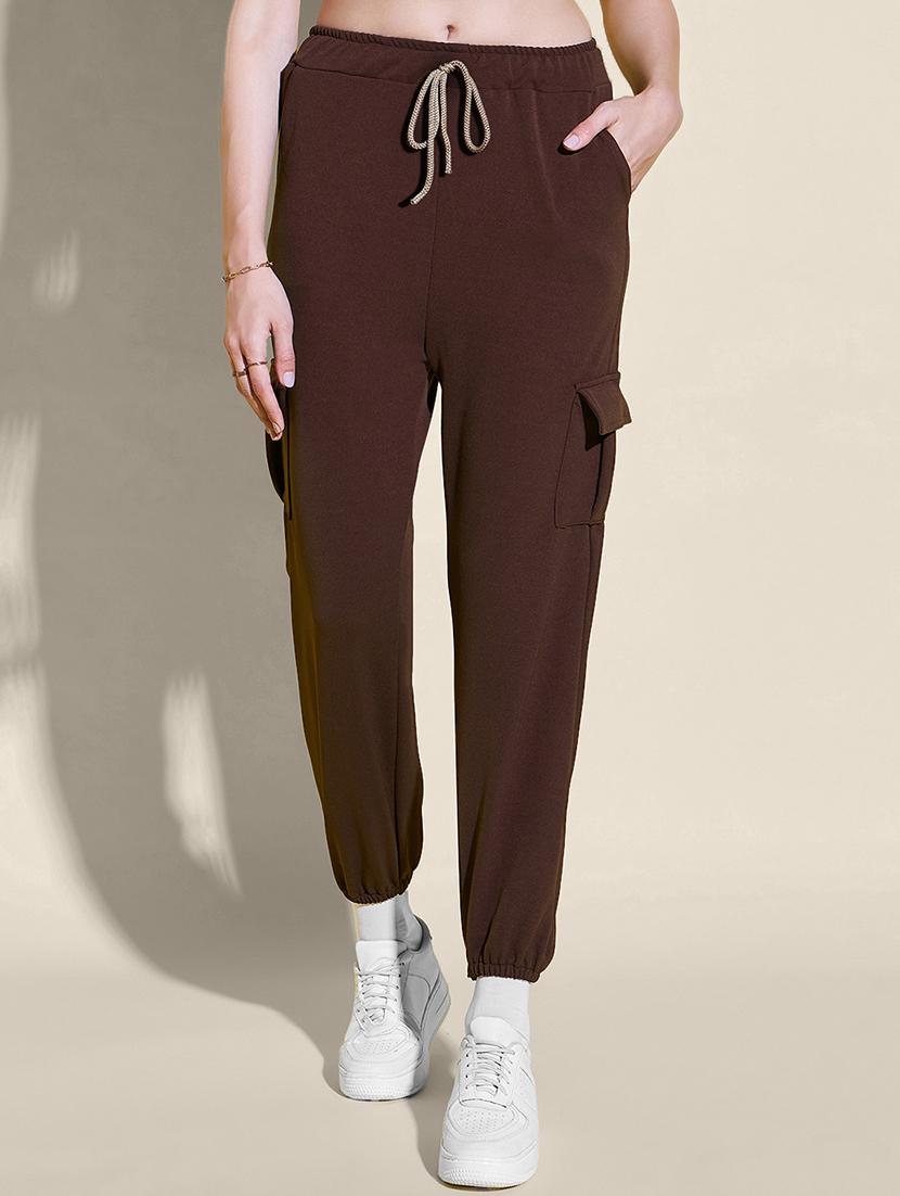 women pack of 2 solid mid rise cargo - 21946782 - Standard Image - 3
