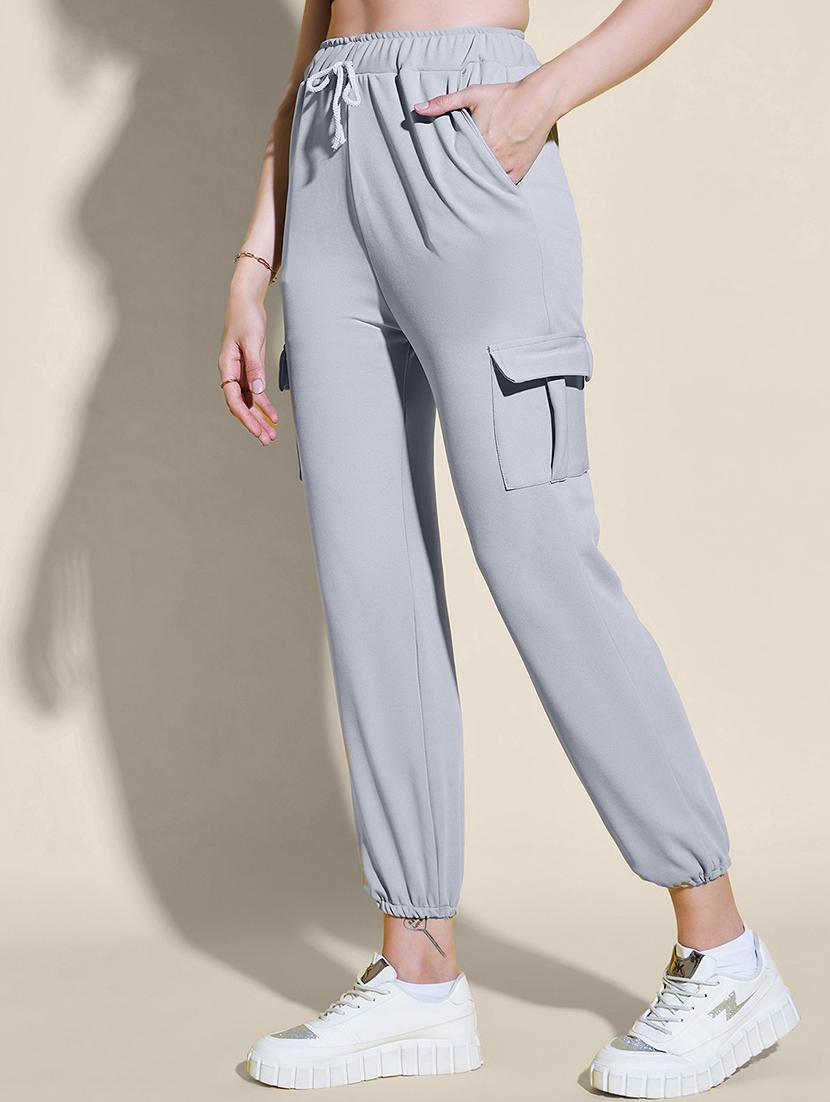 women pack of 2 solid mid rise cargo - 21946783 - Standard Image - 3