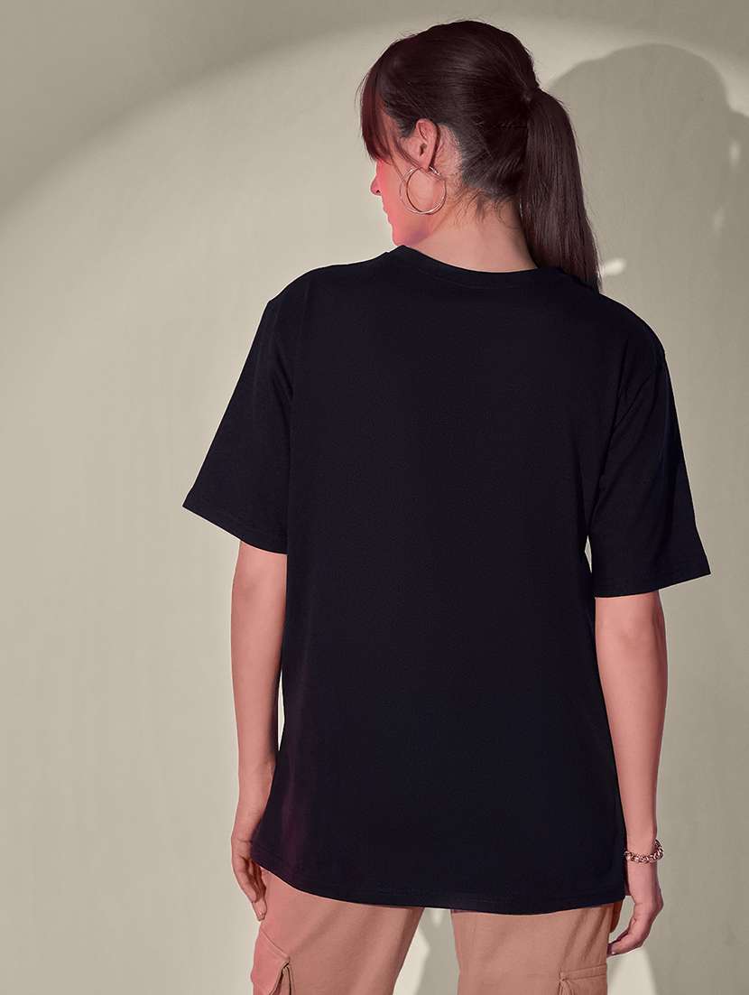 women packof 2 solid short sleeve oversized t-shirt - 21946839 - Standard Image - 5