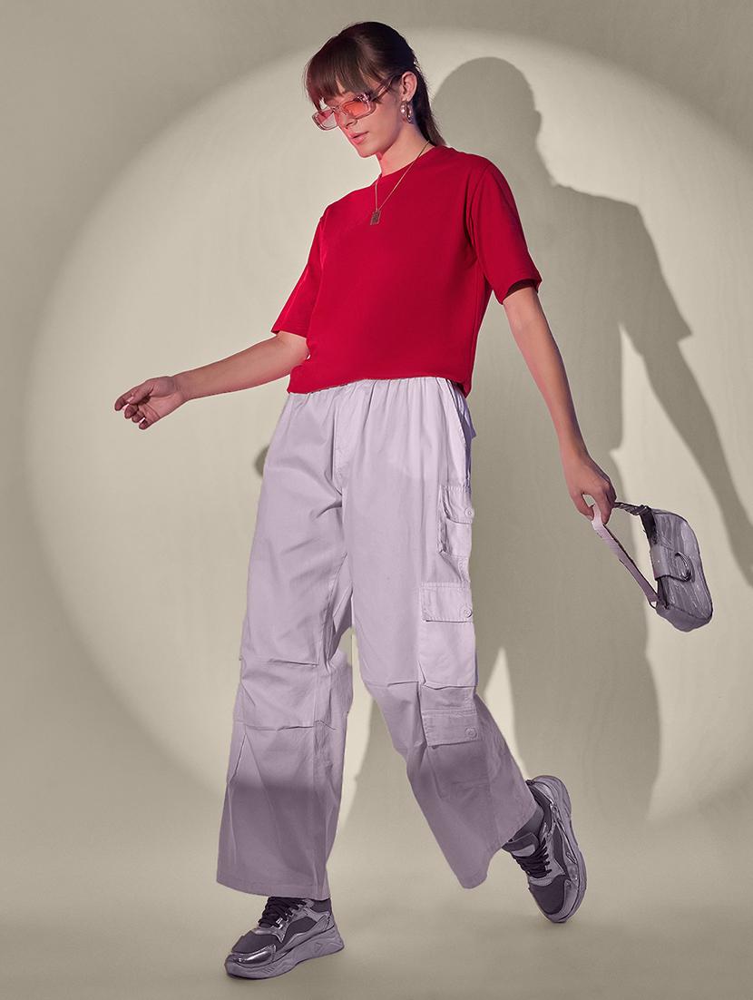 women pack of 2 solid short sleeve oversized t-shirt - 21946840 - Standard Image - 3