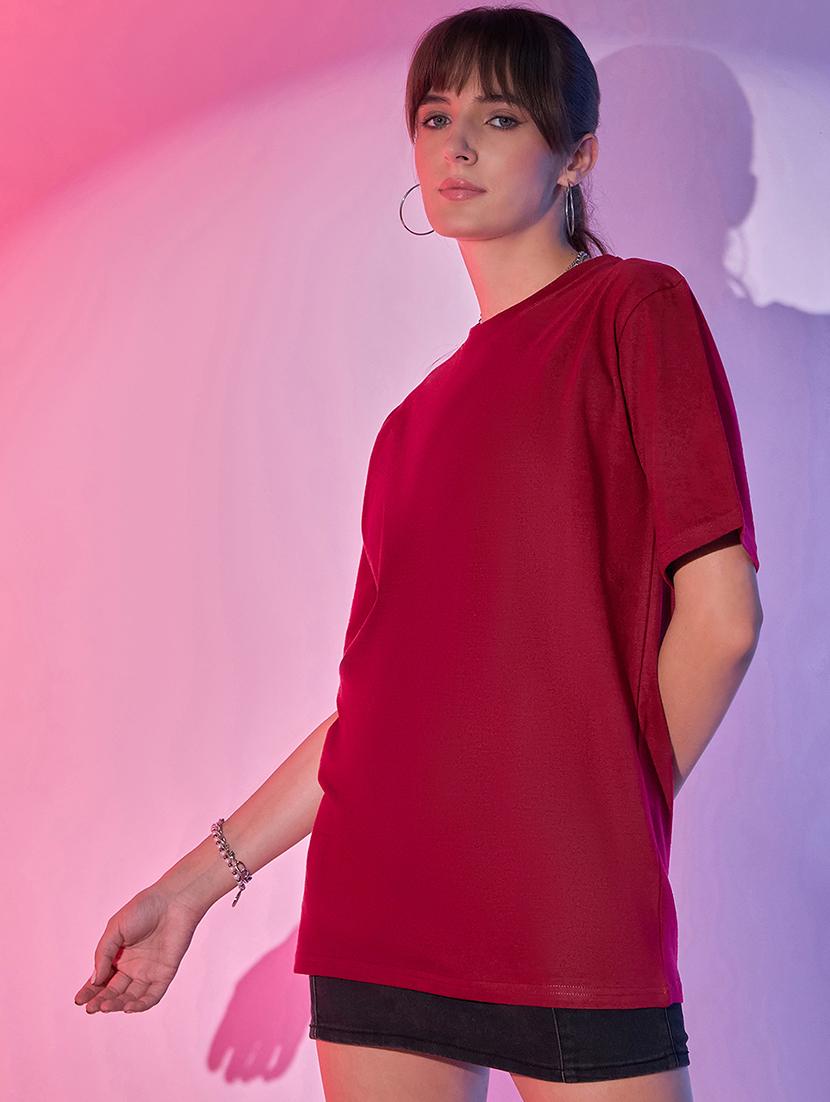 women packof 2 solid short sleeve oversized t-shirt - 21946842 - Standard Image - 5