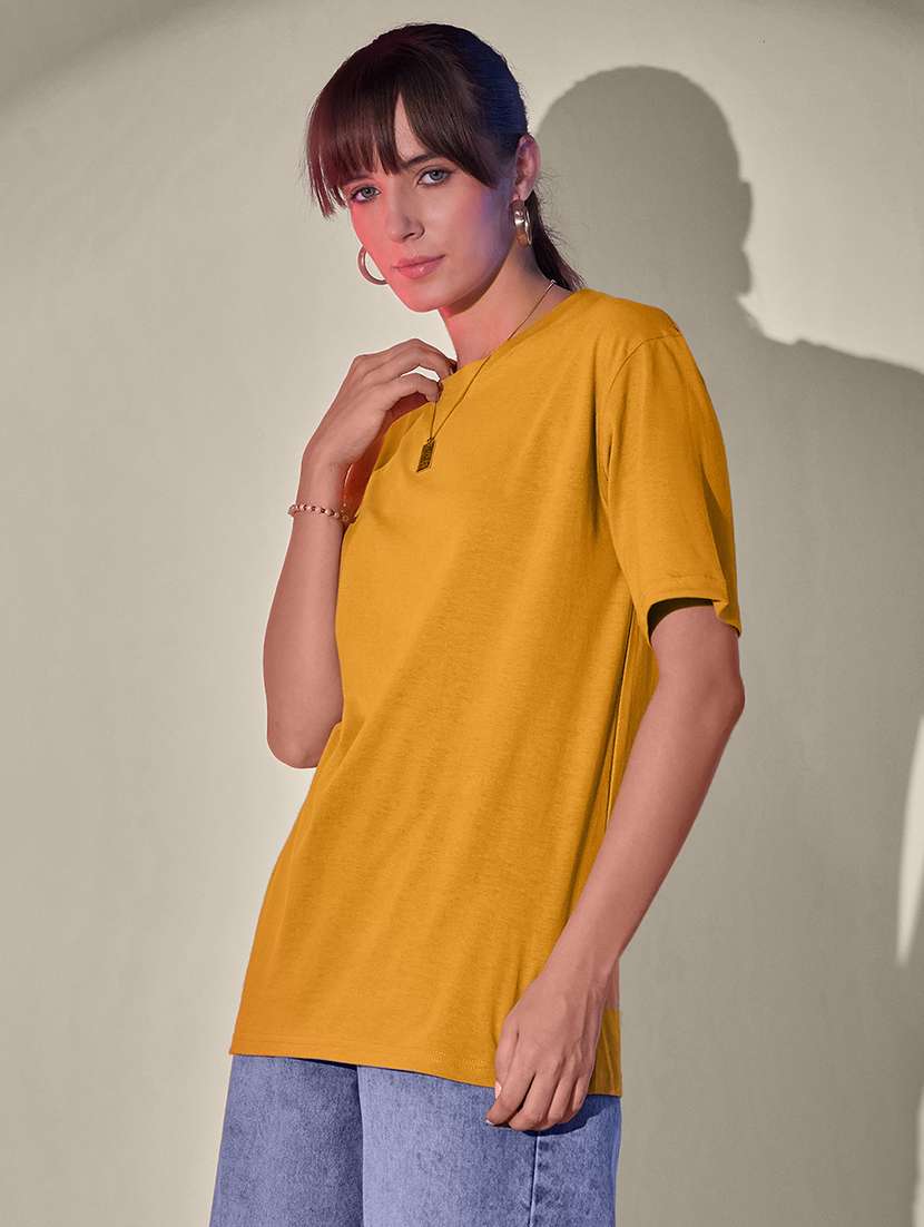women pack of 2 solid short sleeve oversized t-shirt - 21946844 - Standard Image - 5