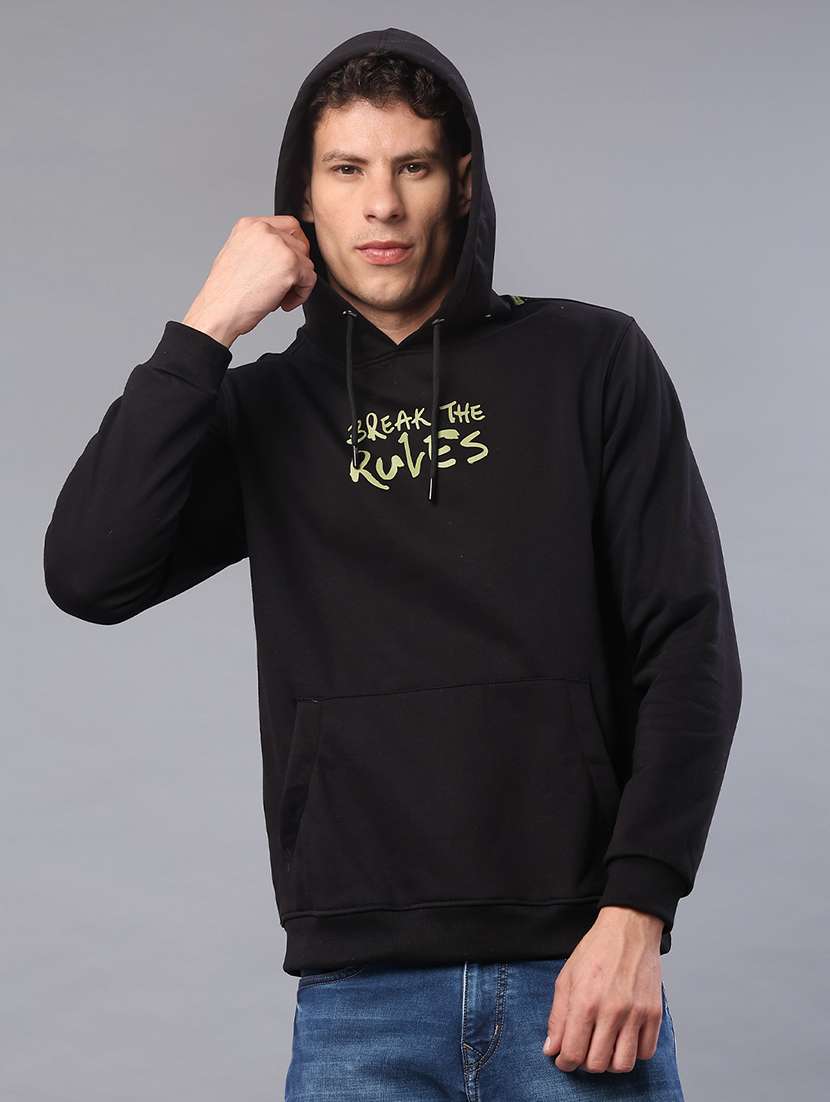 men printed long sleeve sweatshirt