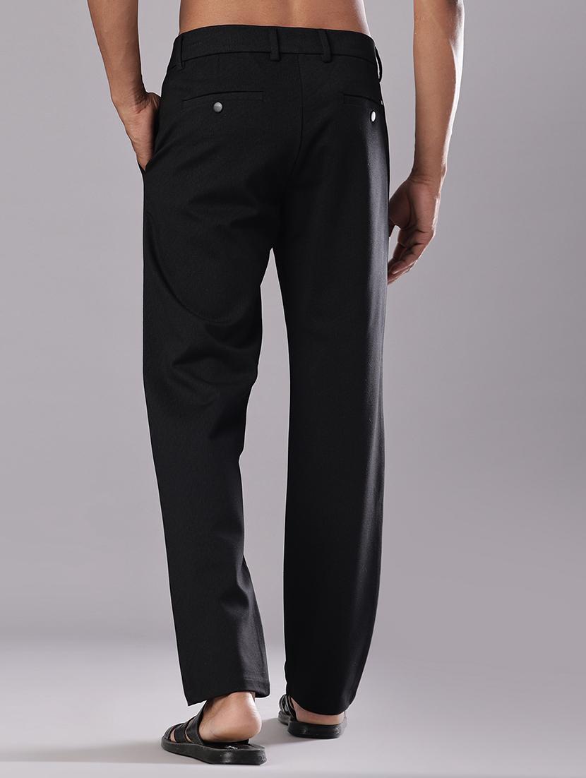 men solid mid rise staright fit chinos - 21947153 - Standard Image - 3