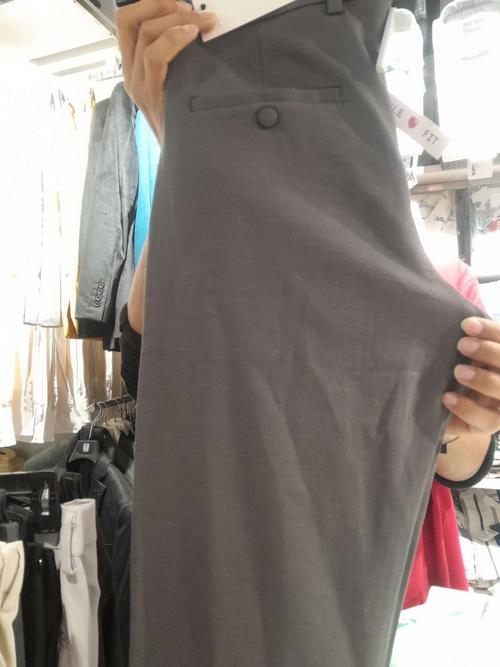 dark grey 4 way stretch casual trousers - 21947158 -  Standard Image - 0