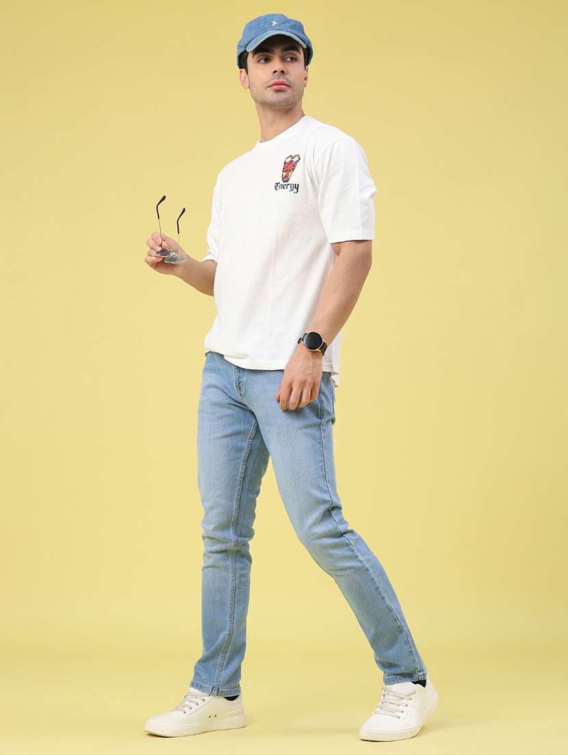 men washed mid rise full length slim fit jeans - 21947160 -  Standard Image - 5