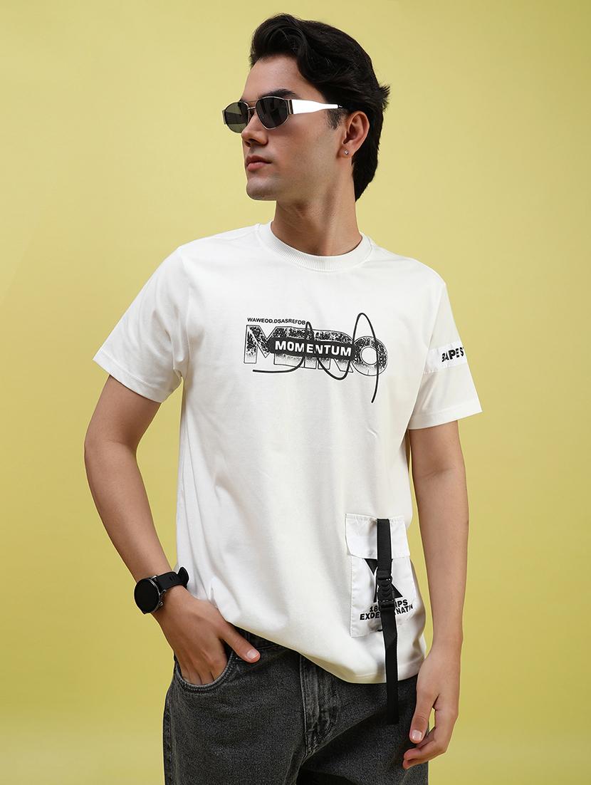 men placement print short sleeve regular fit t-shirt - 21947161 - Zoom Image - 0