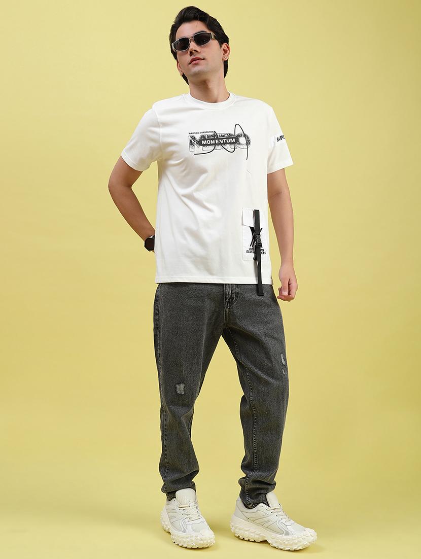 men placement print short sleeve regular fit t-shirt - 21947161 - Standard Image - 3