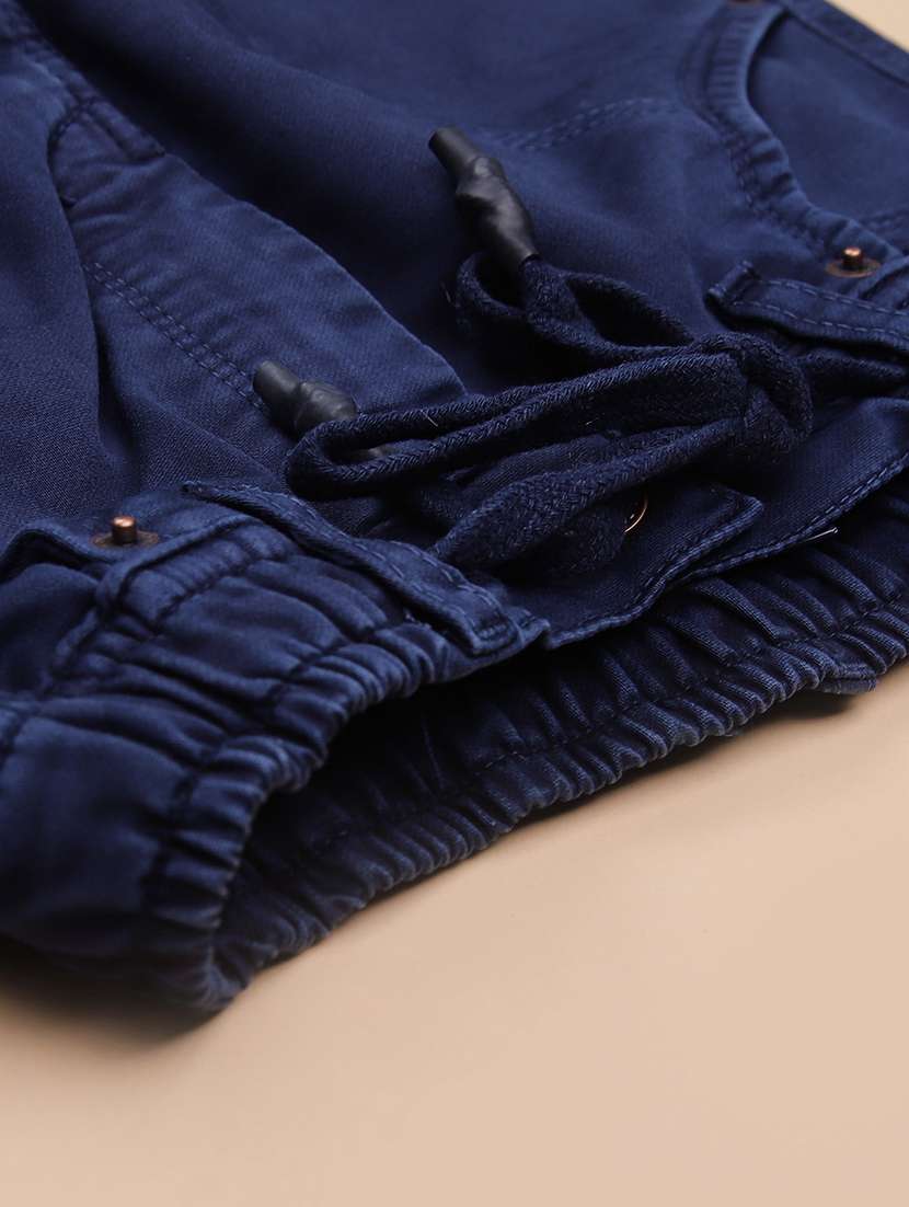 boys solid mid rise denim cargo jean - 21947293 -  Standard Image - 3