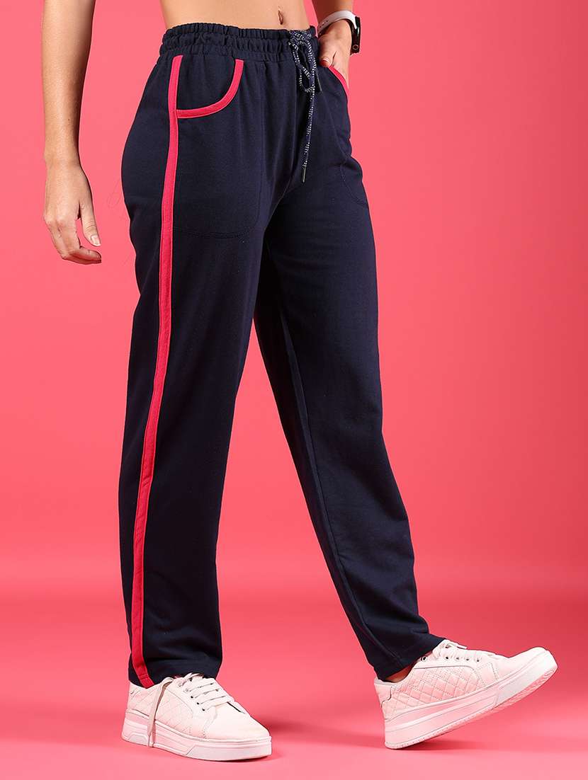 women tapered mid rise track pant - 21947416 -  Standard Image - 3