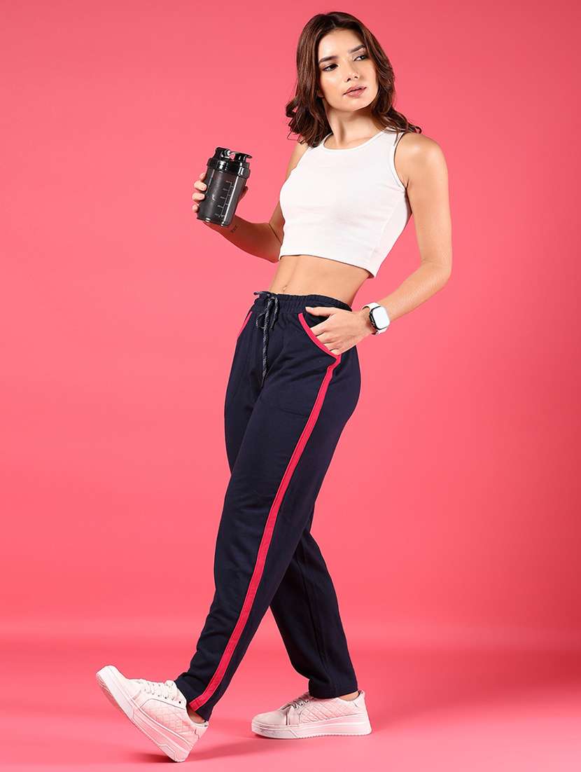 women tapered mid rise track pant - 21947416 -  Standard Image - 5