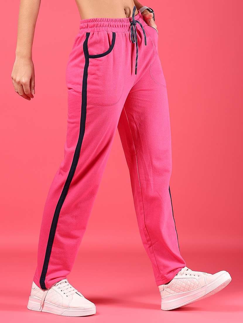 women tapered mid rise track pant - 21947417 -  Standard Image - 3