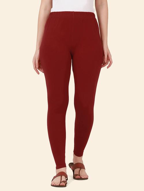 women solid mid rise ankle length legging - 21947502 -  Standard Image - 0