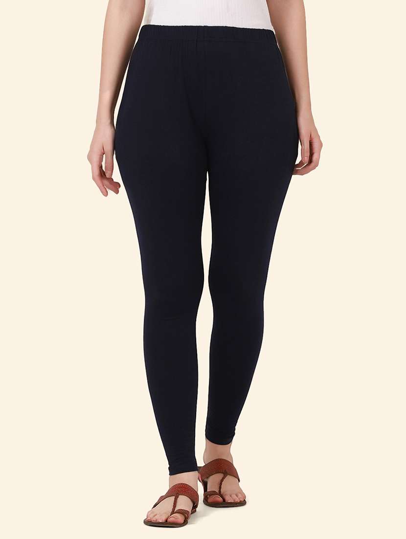 women solid mid rise ankle length legging - 21947503 -  Zoom Image - 0