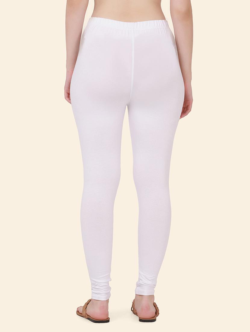 women solid mid rise ankle length legging - 21947510 - Standard Image - 3
