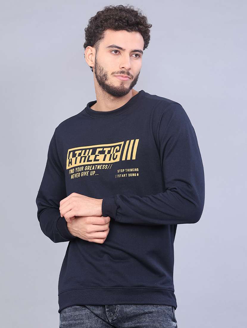 men printed long sleeve sweatshirt - 21947684 -  Standard Image - 3