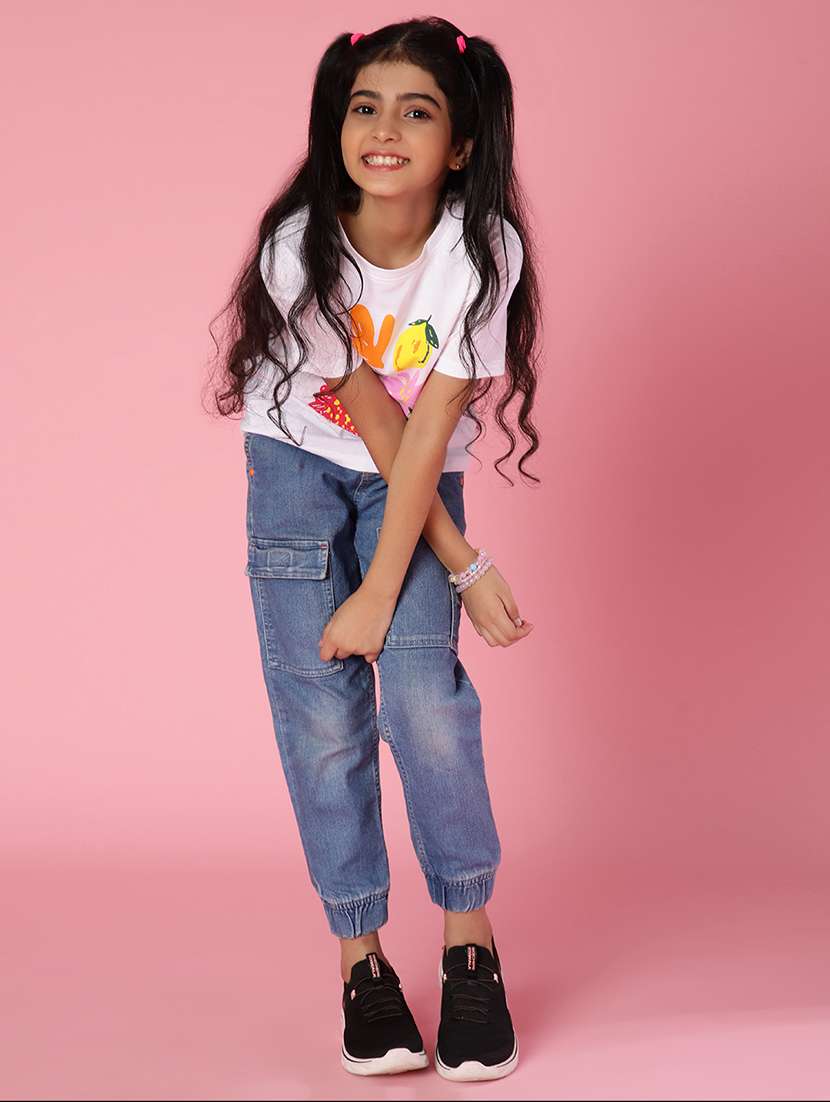 girls printed short sleeve regular fit tee - 21947696 -  Standard Image - 5