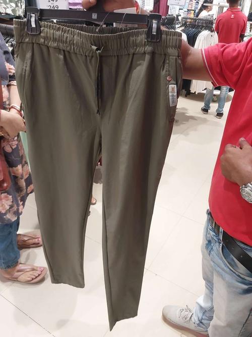 olive nylon track pant - 21947780 - Standard Image - 0