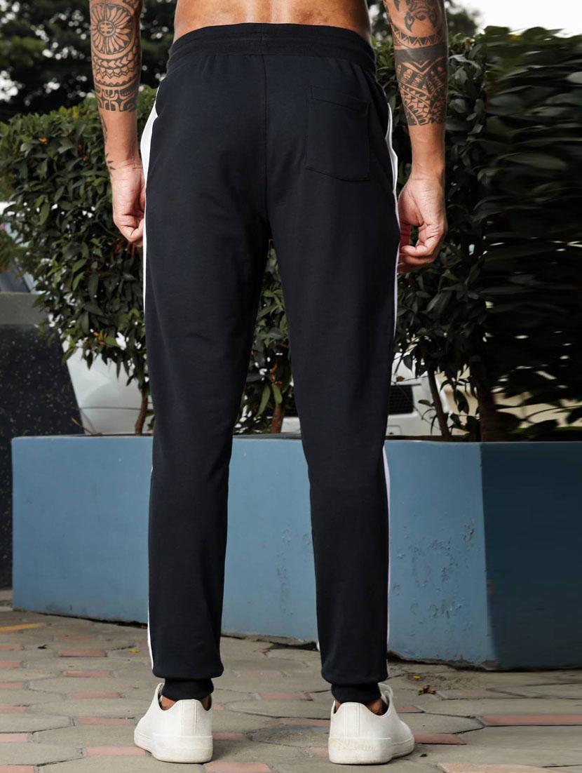 men black color block mid rise jogger - 21947877 - Standard Image - 3