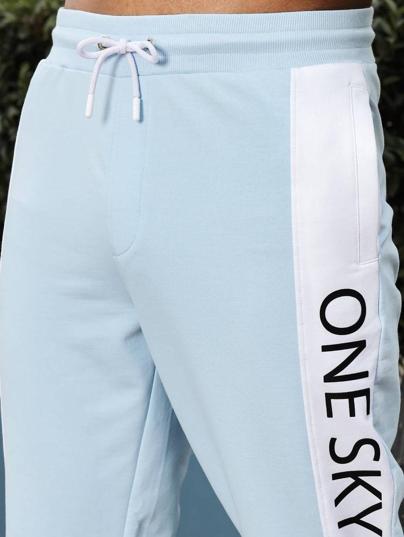 men light blue color block mid rise jogger - 21947878 - Standard Image - 5