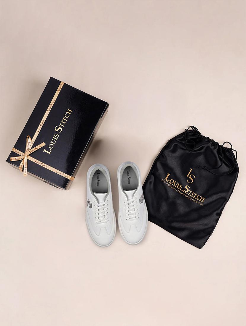men white lace up sneaker - 21947977 - Standard Image - 3