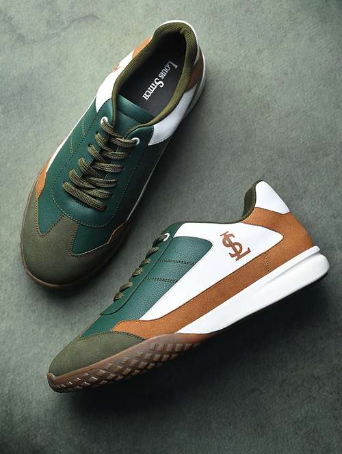 men color block lace up sneaker - 21947979 -  Standard Image - 0