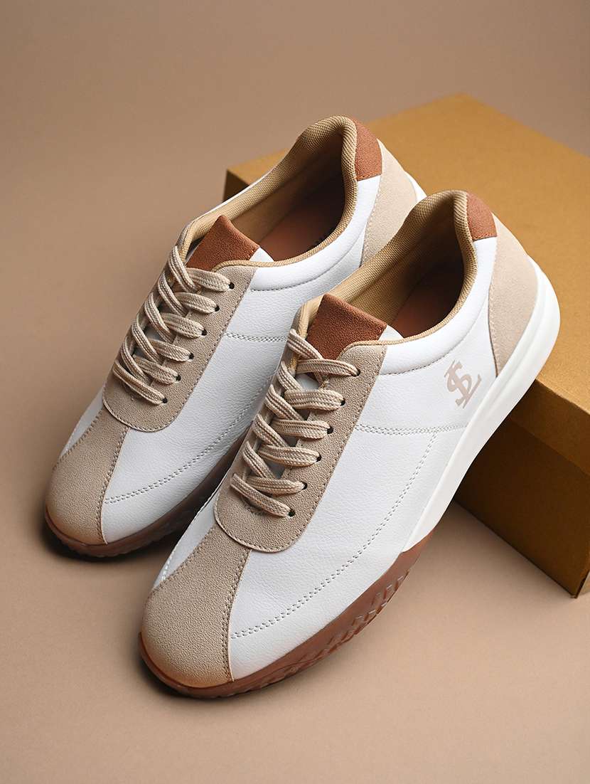 men color block lace up sneaker