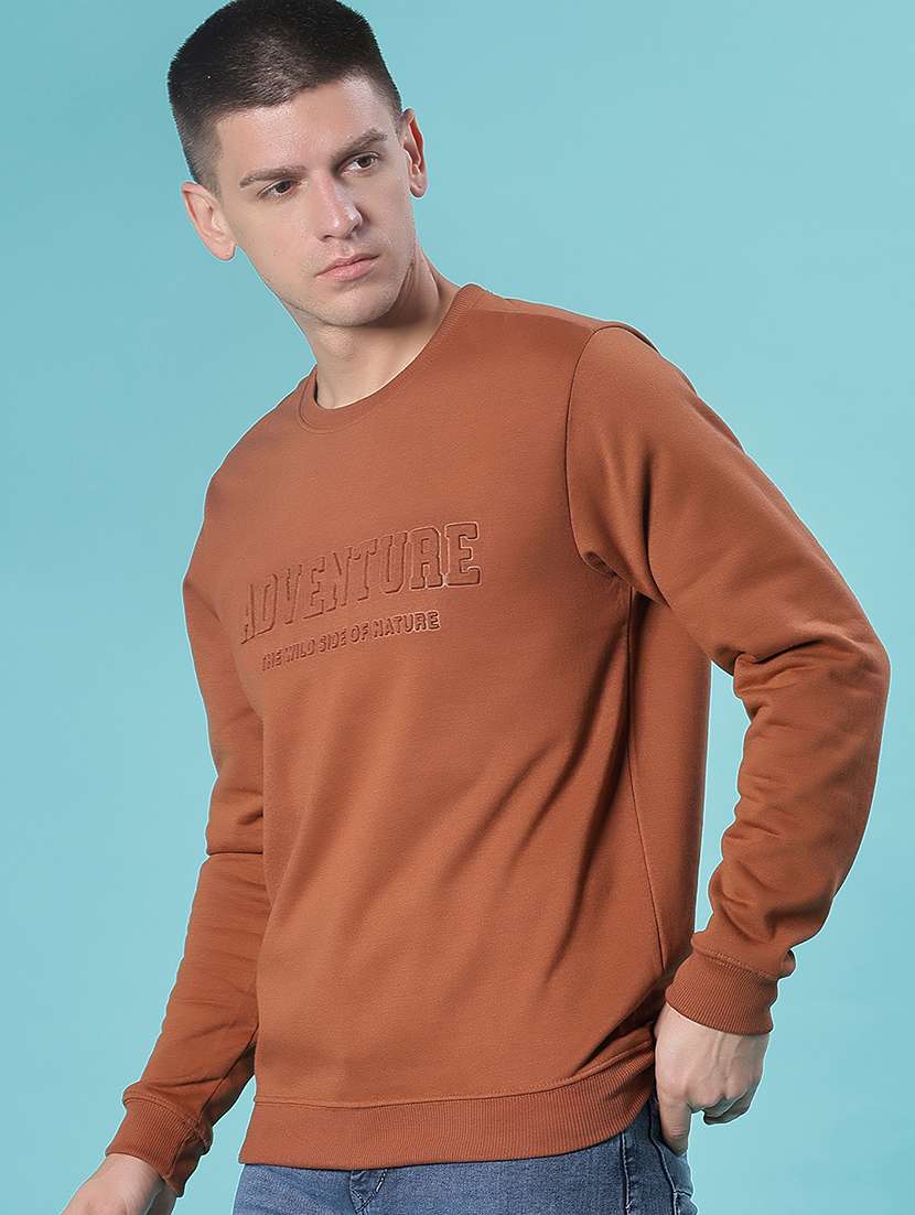men chest print long sleeve sweatshirt - 21948000 -  Zoom Image - 0