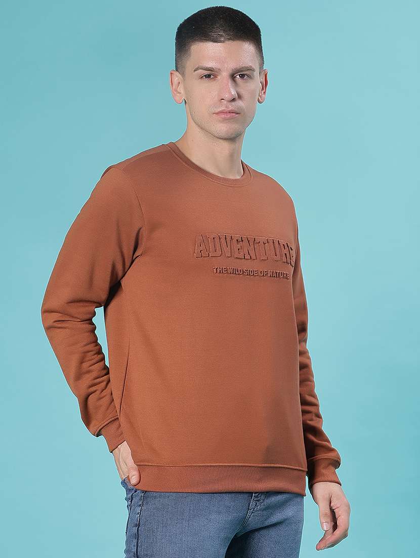 men chest print long sleeve sweatshirt - 21948000 -  Standard Image - 5