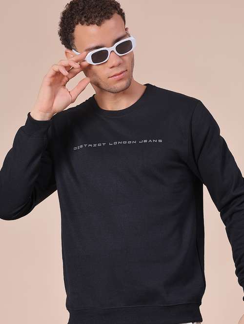 men chest print long sleeve sweatshirt - 21948003 -  Standard Image - 0